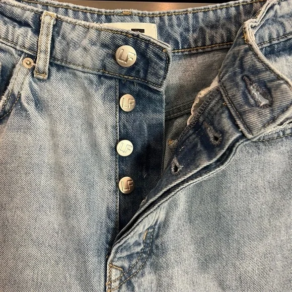 LOVERS + FRIENDS Revolve Reece High Rise Slim Straight Harland Denim Size 30 - Picture 8 of 16